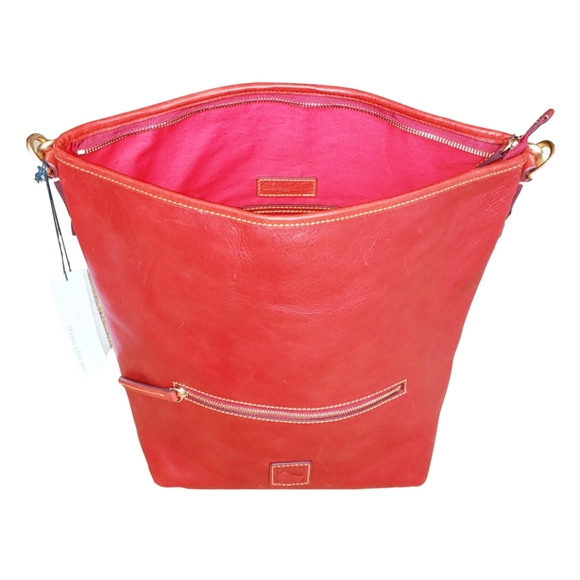 NWT Dooney & Bourke LG Leather Hobo - Picture 3 of 7